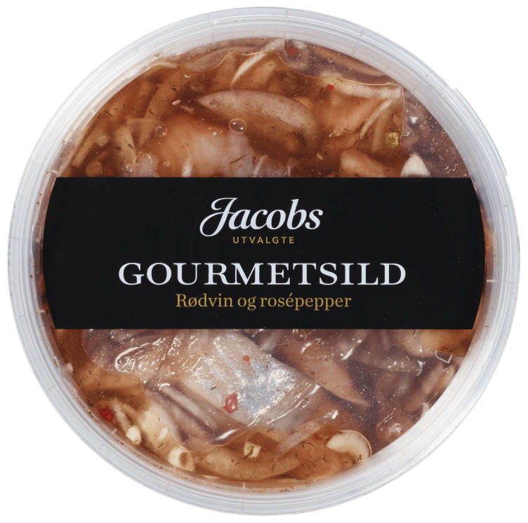 Gourmetsild Rødvin/Rosepepper 320g Jacobs