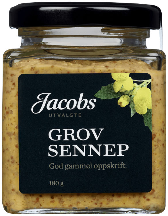 Sennep Grov 180g Jacobs Utvalgte