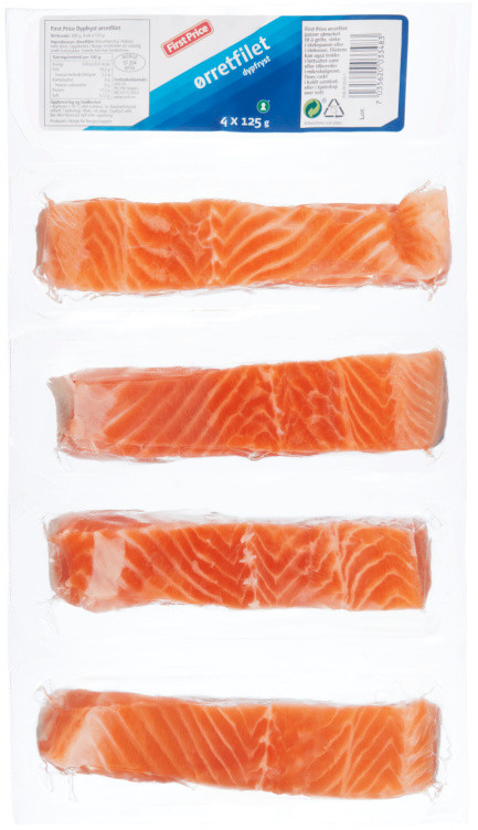 Ørretfilet m/Skinn 500g First Price