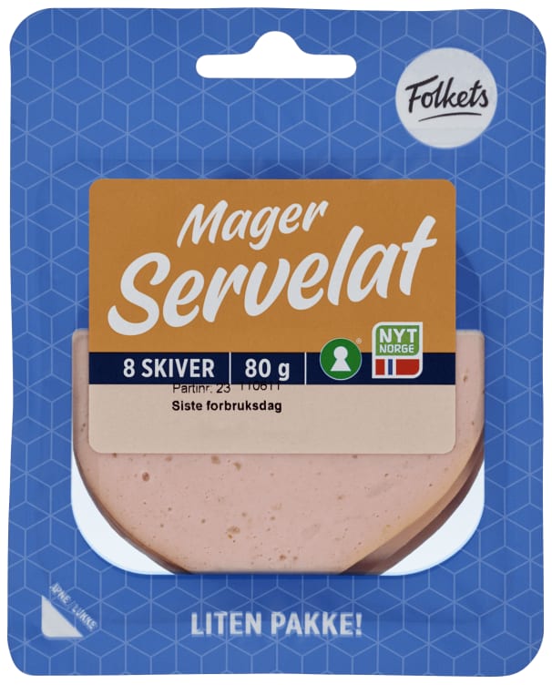 Servelat Mager 80g Folkets