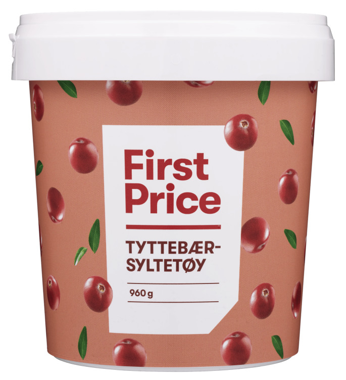 Tyttebærsyltetøy 960g First Price