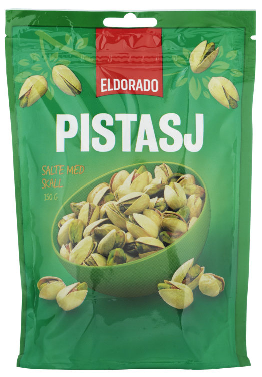 Pistasj Nøtter Salte m/Skall 150g Eldorado