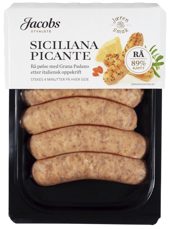 Siciliana Picante Rå 240g A.Idsøe/Jacobs Utvalgte