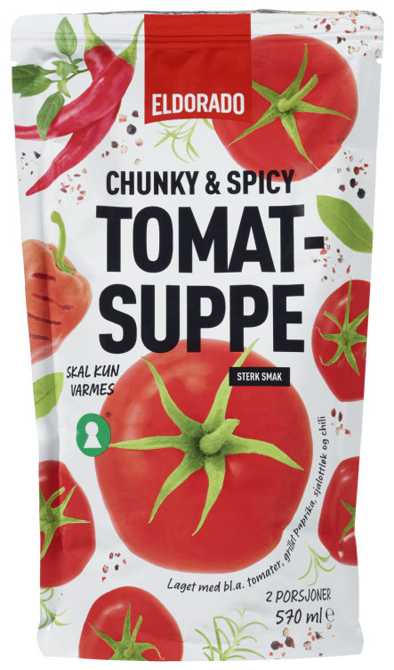 Tomatsuppe Spicy 570ml Eldorado