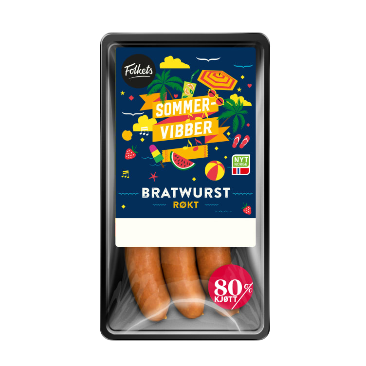 Bratwurst 80% 270g Folkets