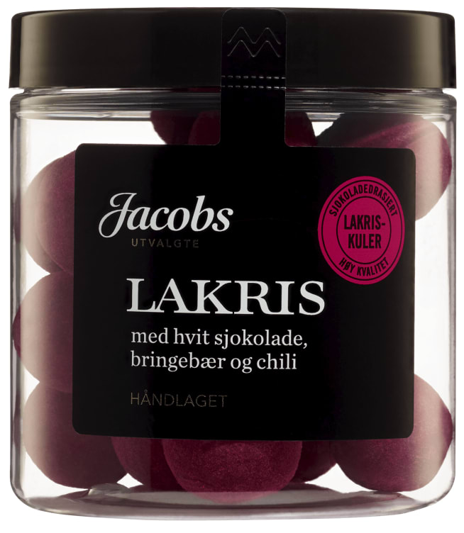 Lakriskuler m/Hvit Sjoko/Br.Bær/Chili 150g Ju