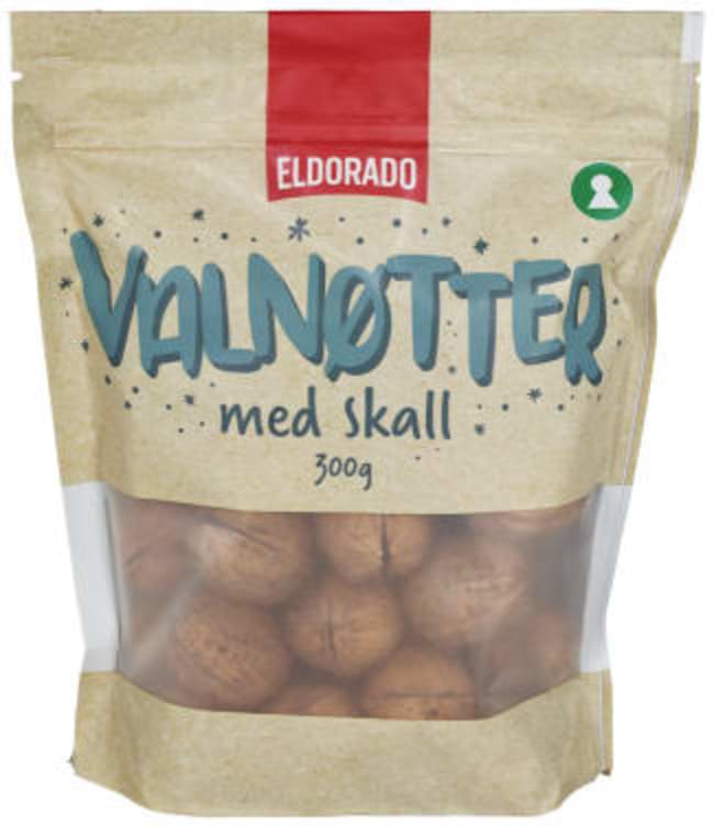 Valnøtter m/Skall 270g Eldorado