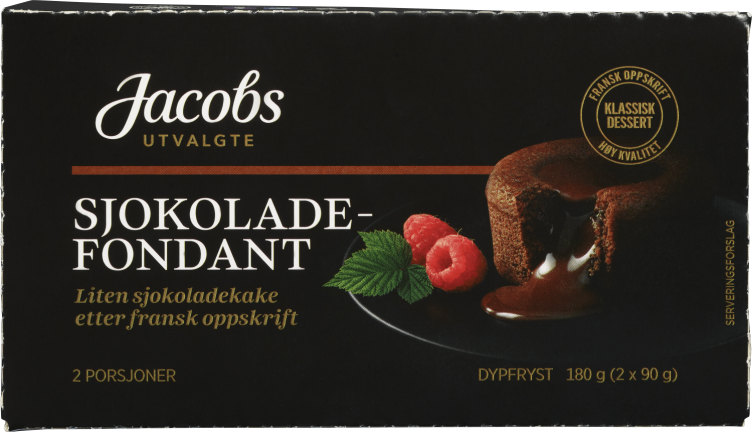 Sjokoladefondant 180g Jacobs Utvalgte