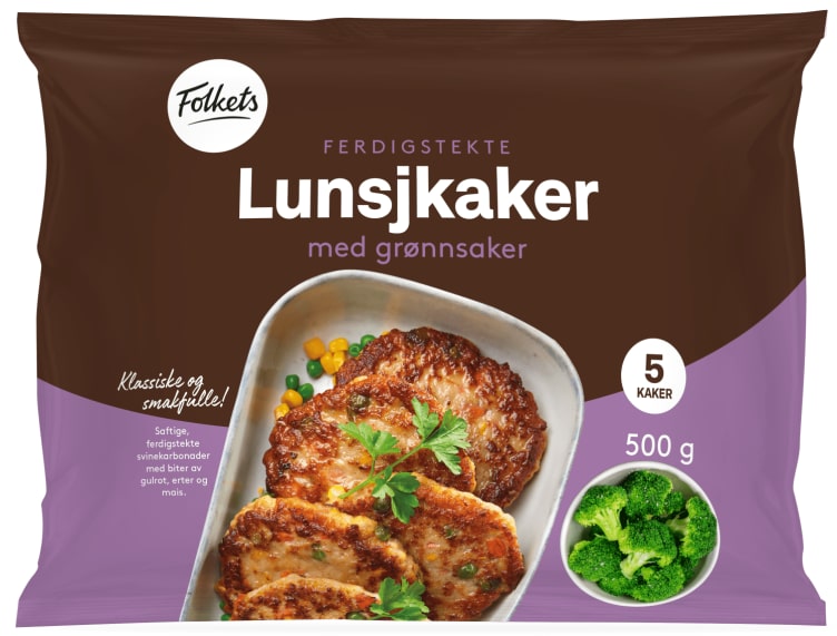 Lunsjkaker 500g Folkets