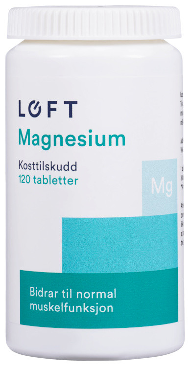 Magnesium Svelgetablett 120stk Løft