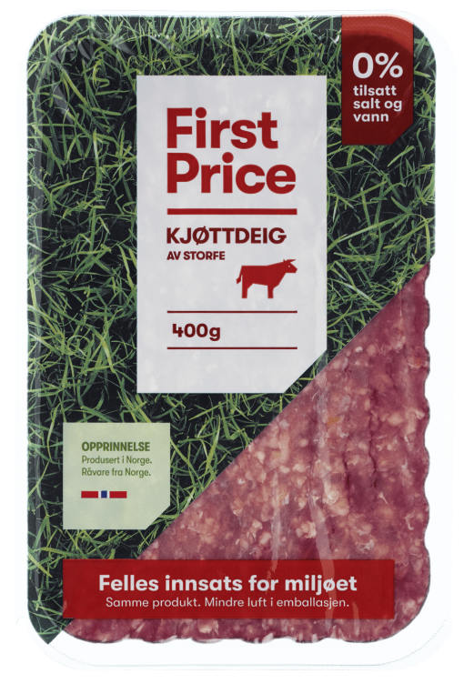 Kjøttdeig 14% Fett 400g First Price