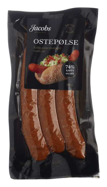 Ostepølse 80% 240g A.Idsøe/Jacobs Utvalgte