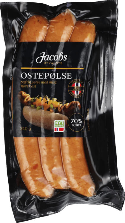 Ostepølse 80% 240g A.Idsøe/Jacobs Utvalgte