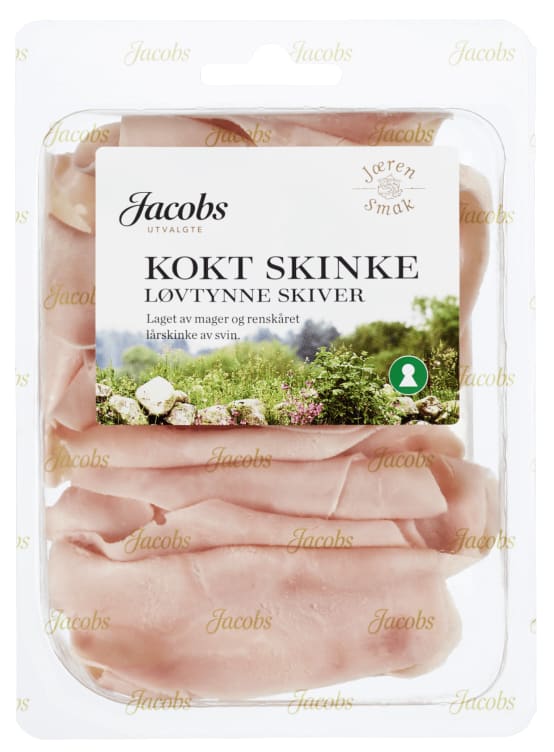 Kokt Skinke Løvtynne skiver 100g Jacobs