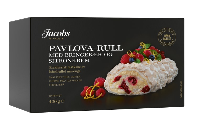 Pavlova Rull Bringebær&Sitron 420g Jacobs