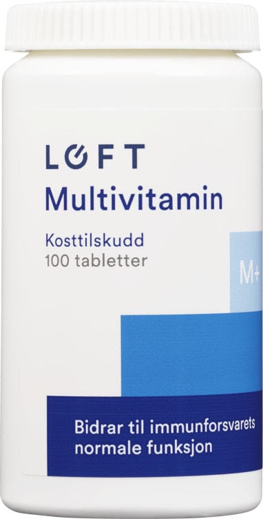 Multivitamin Svelgetablett 100stk Løft