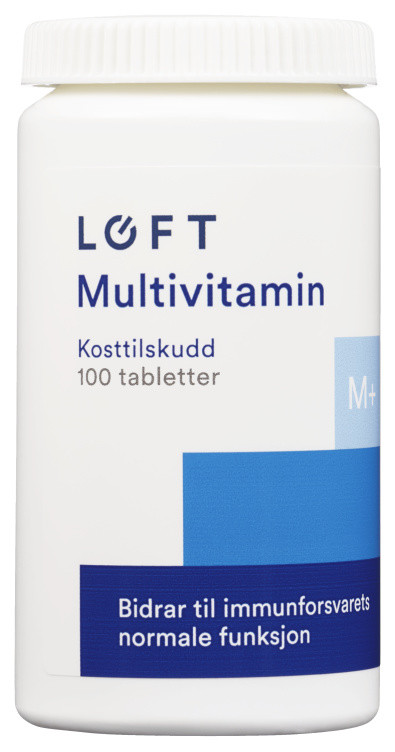 Multivitamin Svelgetablett 100stk Løft