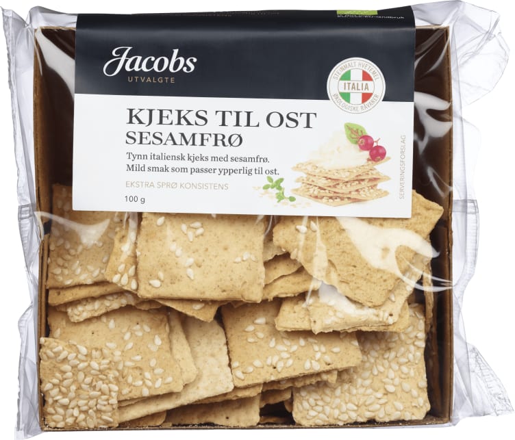 Kjeks til Ost Hvete Sesam 100g Jacobs Utvalgte