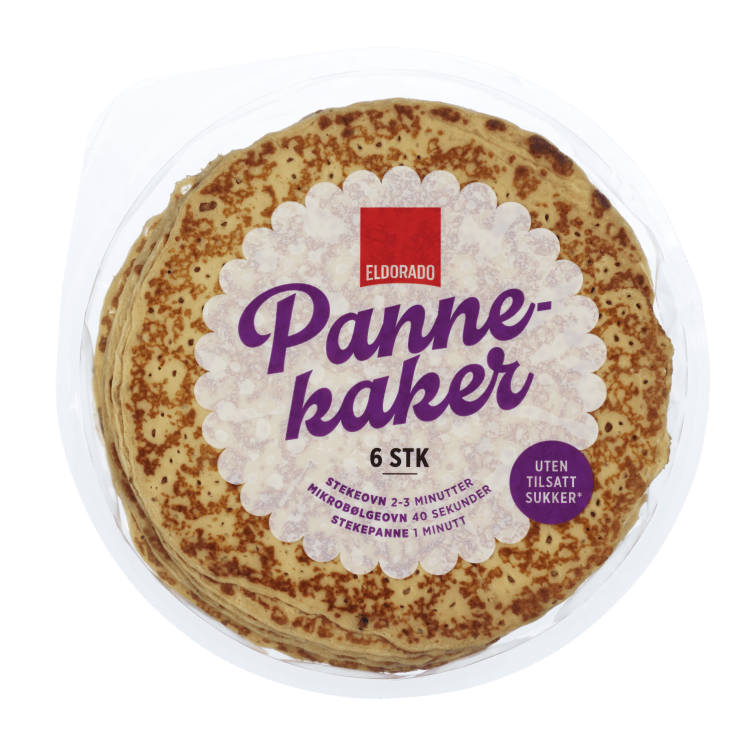 Pannekaker Stekte 6stk Eldorado