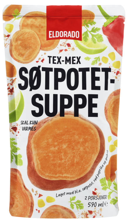 Søtpotetsuppe Tex-Mex 570ml Eldorado