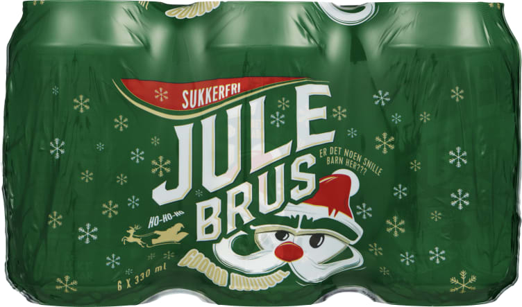 Julebrus u/Sukker 0,33lx6 boks
