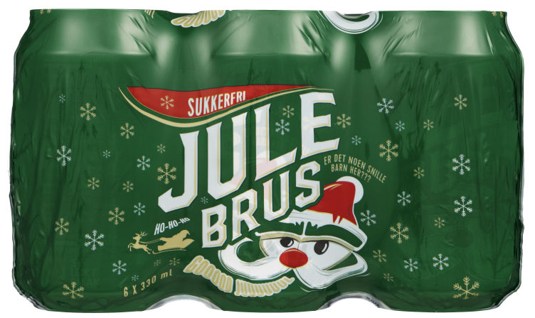 Julebrus u/Sukker 0,33lx6 boks