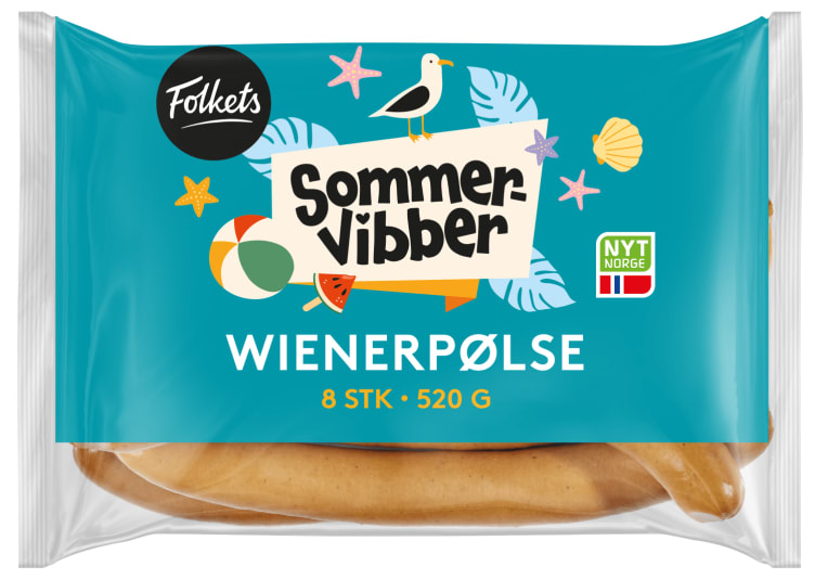 Wienerpølse 520g Folkets