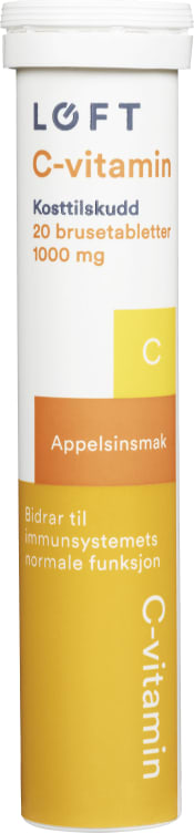 Vitamin C Brusetablett Appelsin 20stk Løft