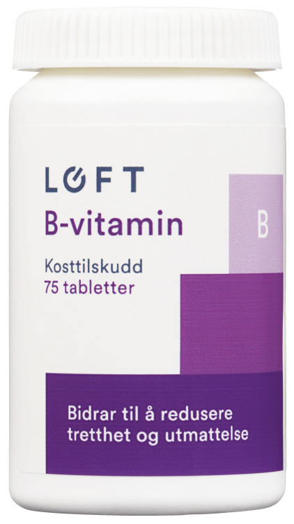 Vitamin B Svelgetablett 75stk Løft
