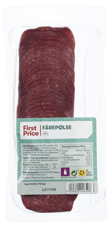 Fårepølse 250g First Price