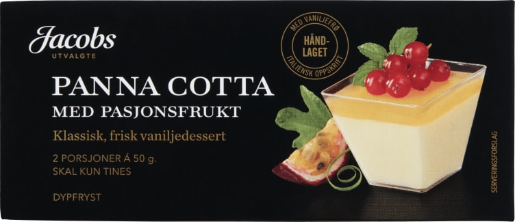 Panna Cotta Pasjonsfrukt 100g Jacobs Utvalgte