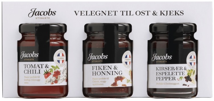 Syltetøy til Ost 3x110g Jacobs Utvalgte