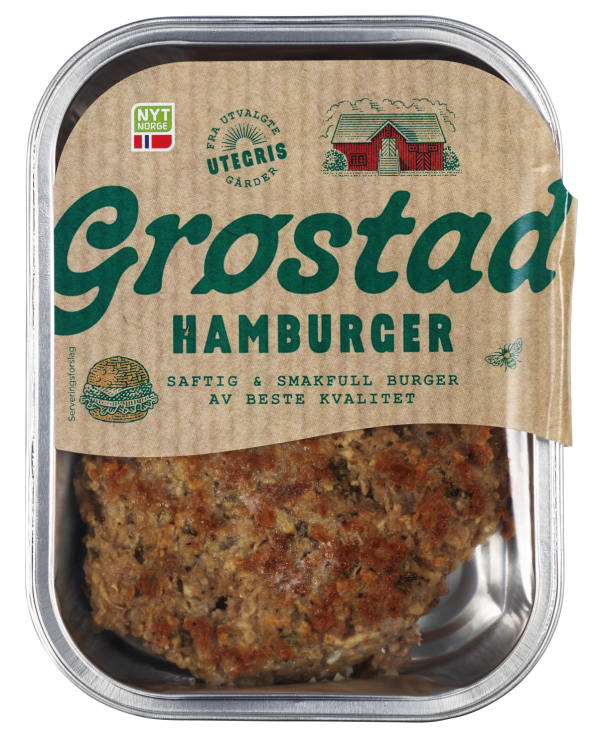 Burger Ferdigstekt 250g Grøstad