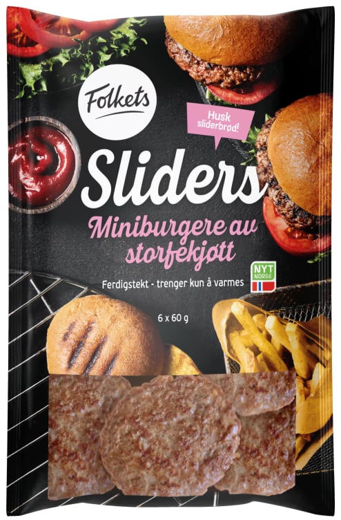 Sliders Stekte 360g Folkets