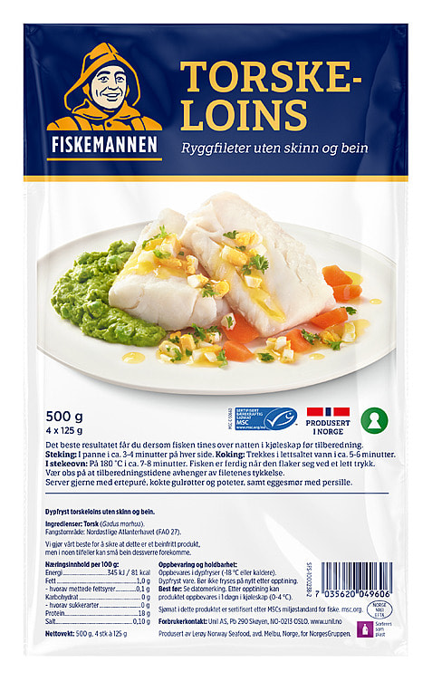 Torskeloins 500g Fiskemannen