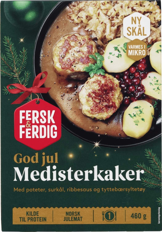 Medisterkaker Surkål&Potet 460g Fersk&Ferdig