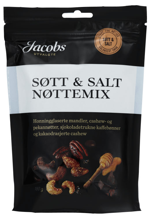 Nøttemiks Søt&Salt 180g Jacobs Utvalgte