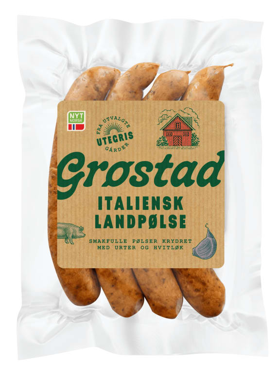 Landpølse Italiensk 240g Grøstad