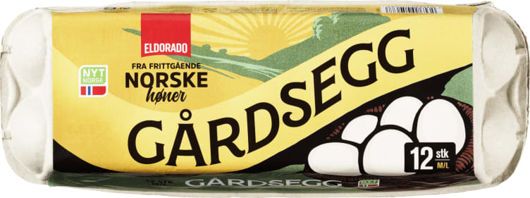 Gårdsegg M/L 12stk Eldorado