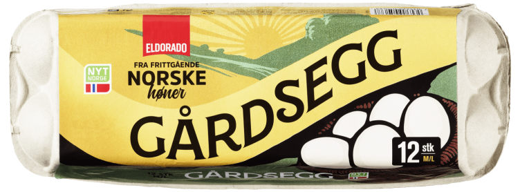 Gårdsegg M/L 12stk Eldorado