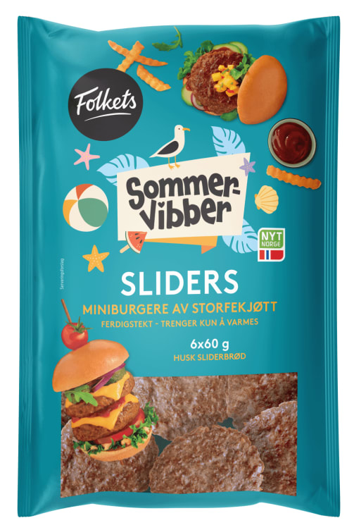 Sliders Stekte 360g Sommervibber