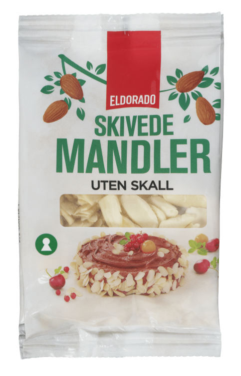 Mandler Skivede u/Skall 50g Eldorado