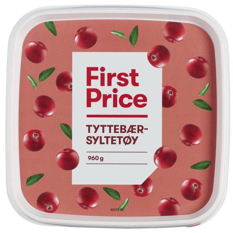 Tyttebærsyltetøy 960g First Price