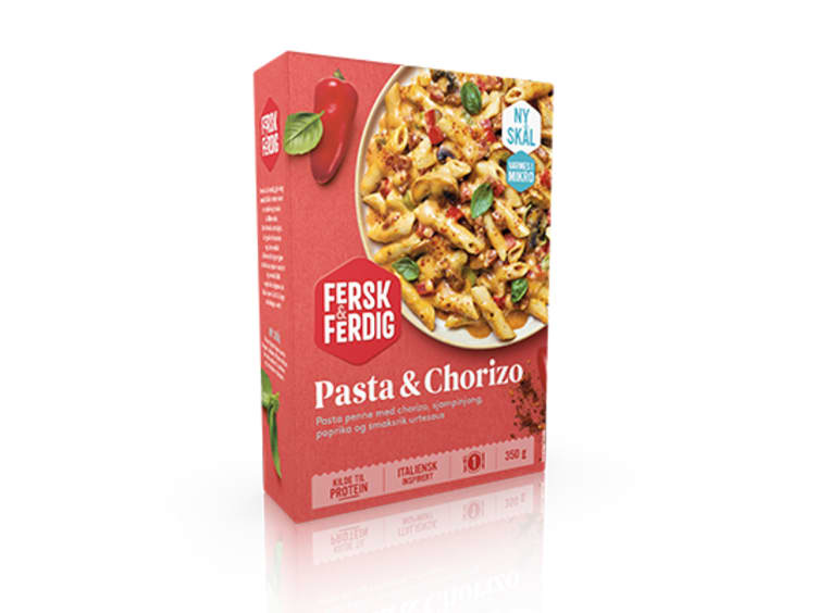 Pasta m/Chorizo &Pesto 350g Fersk&Ferdig