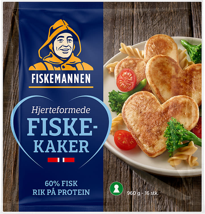 Fiskekake Hjerter 960g Fiskemannen