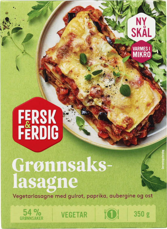 Grønnsakslasagne 350g Fersk & Ferdig