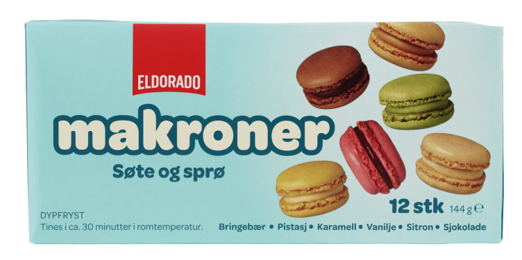 Makroner 12stk 144g Eldorado