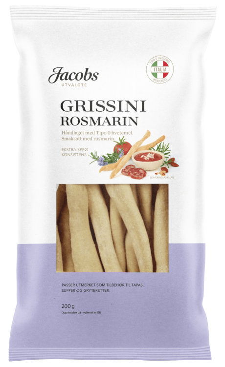 Grissini m/Rosmarin 200g Jacobs Utvalgte