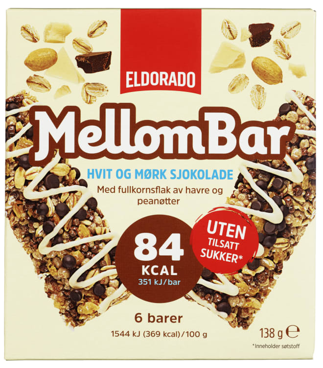 Mellombar Sukkerfri m/Sjoko 138g