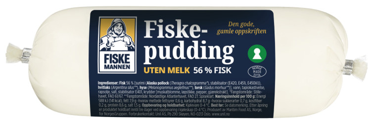 Fiskepudding Pølse u/Melk 400g Fiskemannen